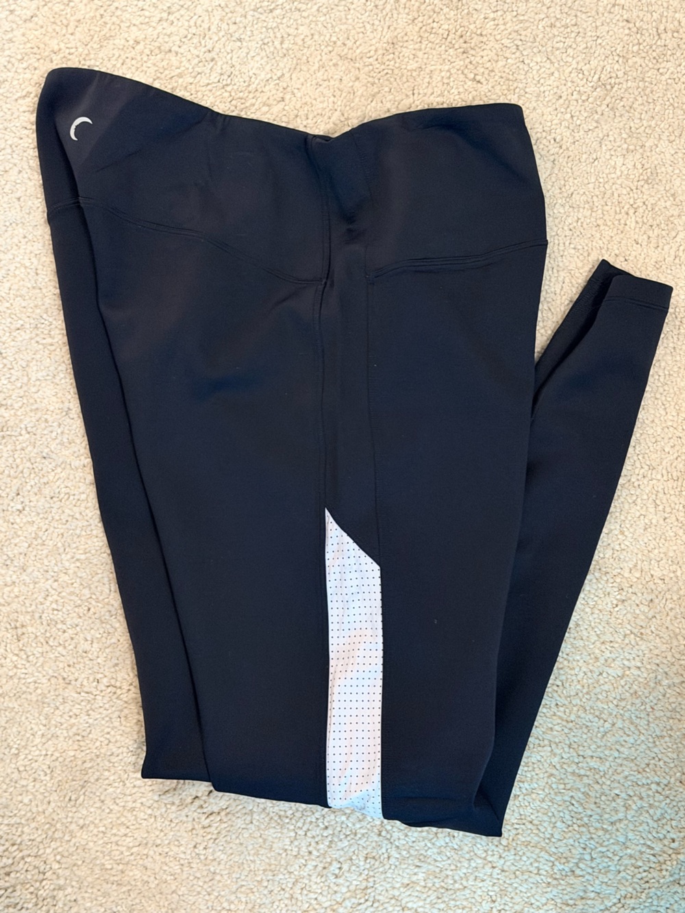 Zyia Black Athletic Leggings with White Side Accent Sz 20